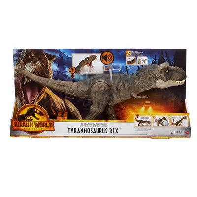 Jurassic World Dominion Thrash ‘N Devour Tyrannosaurus Rex Toy New With Box