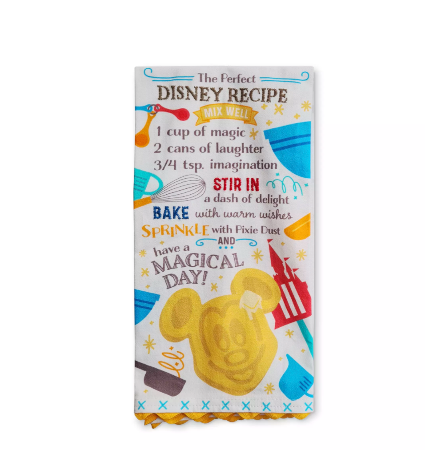 Disney Parks Mickey Waffle Kitchen Towel New With Tag