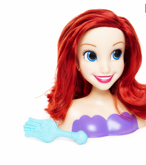 Disney Princess Ariel Mini Styling Head Toy with Brush New with Box