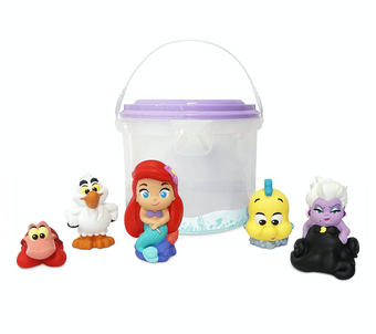 Disney Ariel Flounder Sebastian Scuttle and Ursula Bath Toy Bucket New with Tag