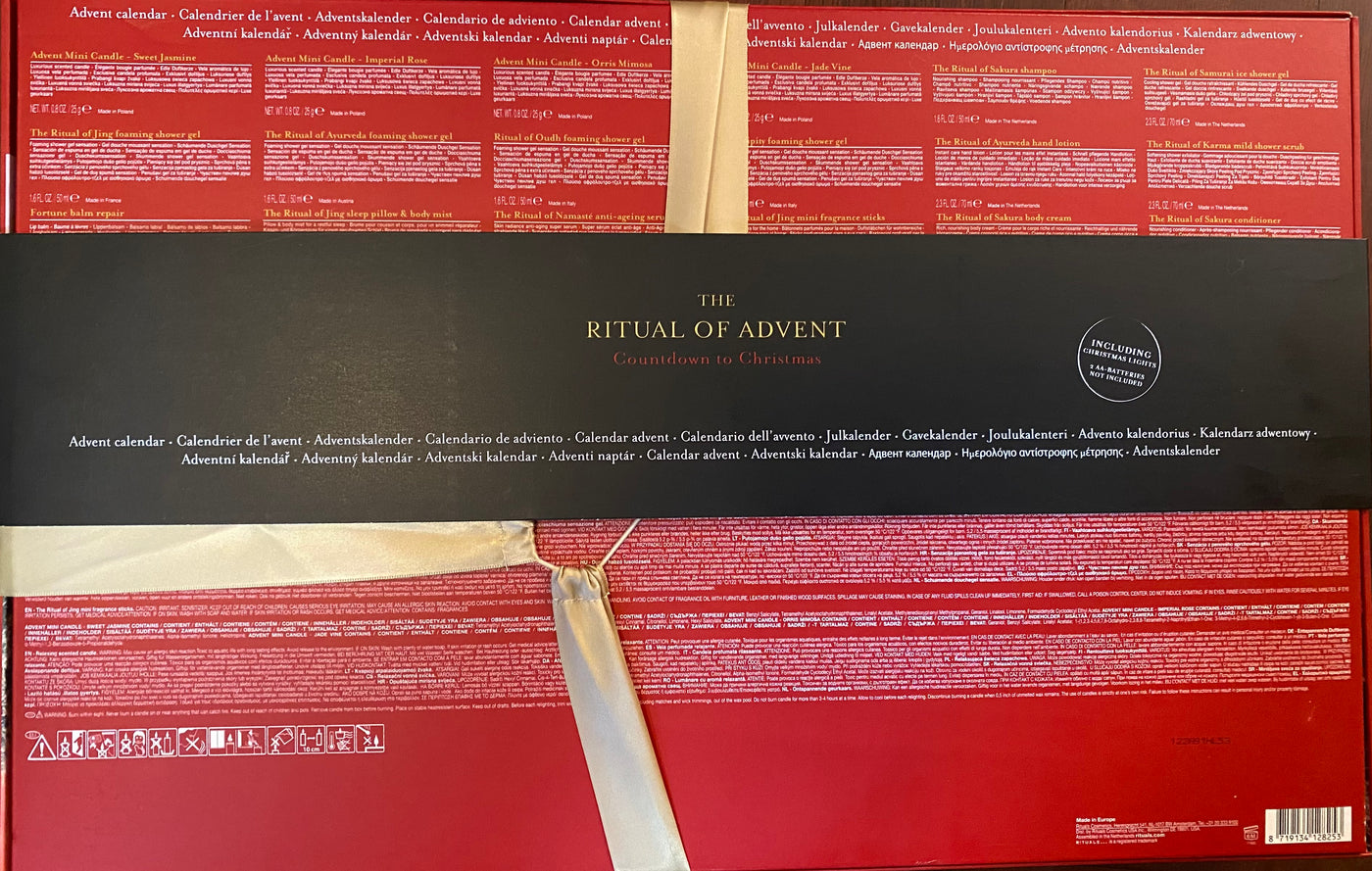 Rituals 24Pc. The Ritual Of Advent Countdown To Christmas Calendar Set 2021 New