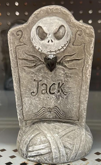 Disney Nightmare Before Christmas Jack Halloween Mini Concrete Tomb Stone New