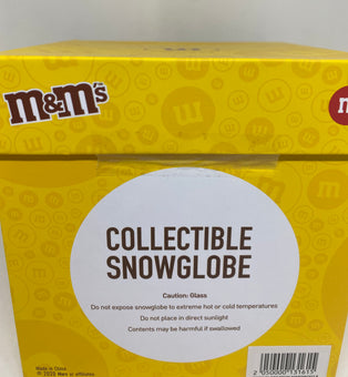 M&M's World Blue Character Motorcycle Resin Collectible Snowglobe New with Box