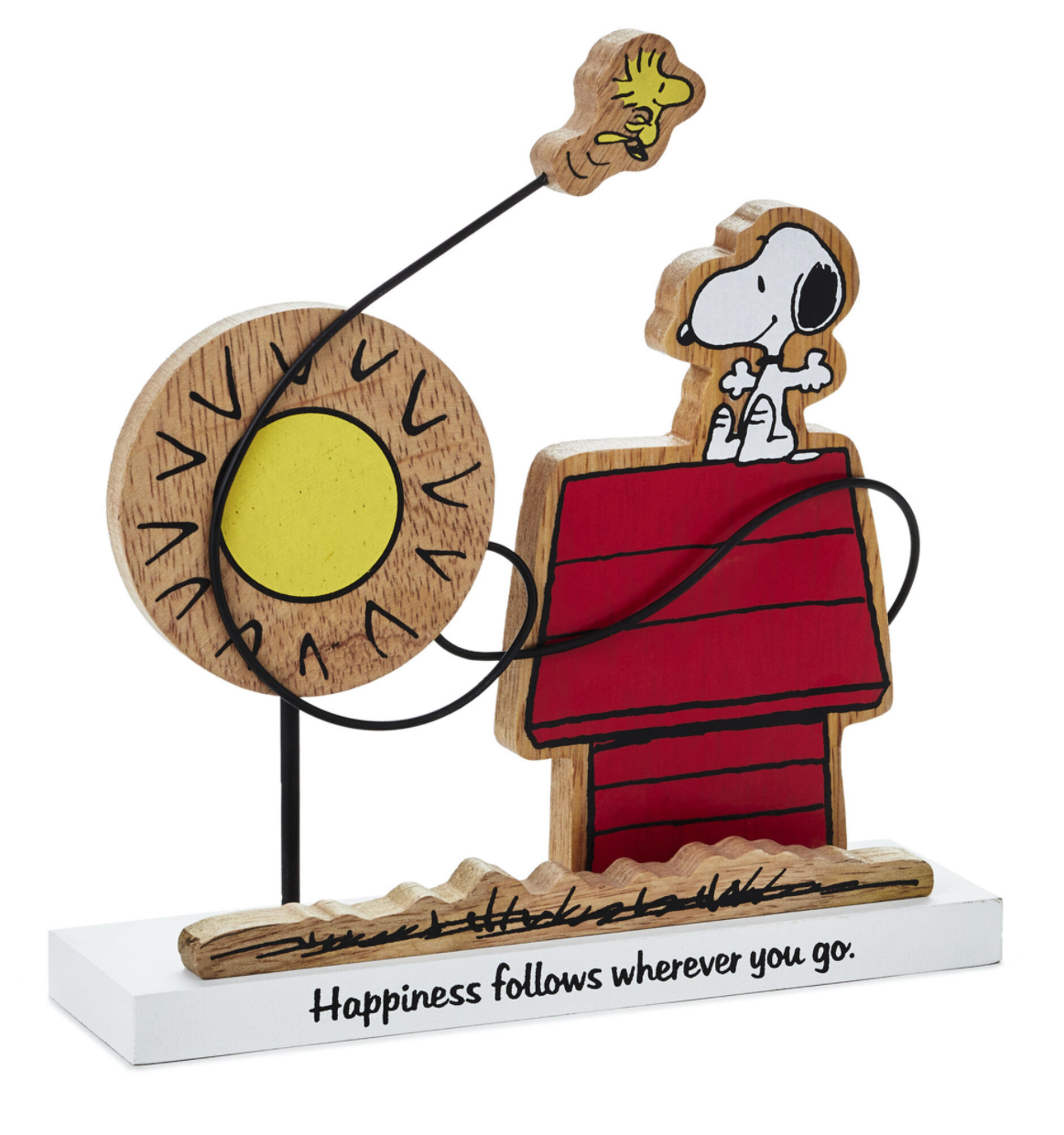 Hallmark Peanuts Snoopy Woodstock Happiness Follows Wherever You Go Figurine