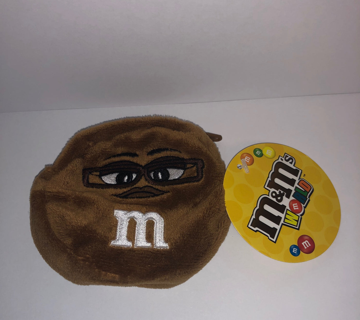 M&M's World Brown Character Coin Purse Plush New with Tags