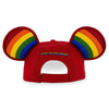 Disney Parks WDW Rainbow Mickey Ears Baseball Cap for Adults New with Tags