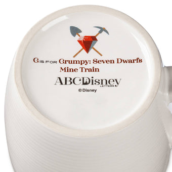 Disney Parks ABC Letters G is for Grumpy Seven Dwarfs Mine Train Coffee Mug New
