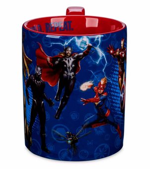 Disney Marvel Avengers Team Up Save The World Repeat Coffee Mug New