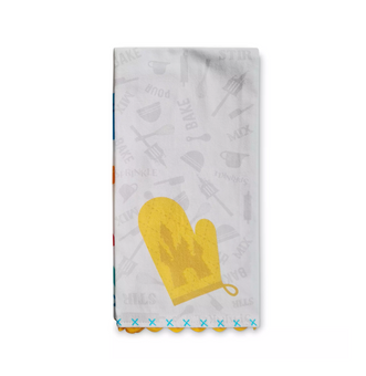 Disney Parks Mickey Waffle Kitchen Towel New With Tag