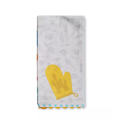 Disney Parks Mickey Waffle Kitchen Towel New With Tag