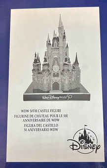 Disney Parks 50th Wdw Anniversary Castle Figure Resin Figurine Statue New