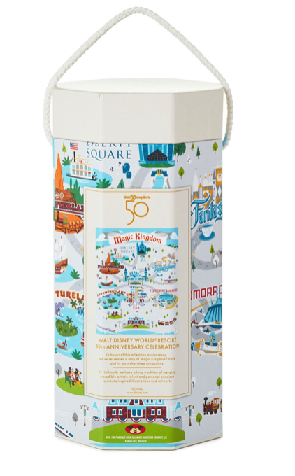 Hallmark WDW 50th Anniversary Magic Kingdom Map 1000-Piece Puzzle New with Box
