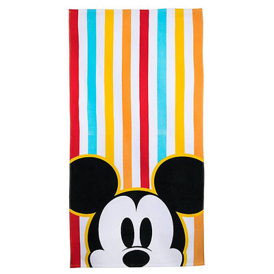 Disney Mickey Mouse Face Large Beach Towel New with Tags