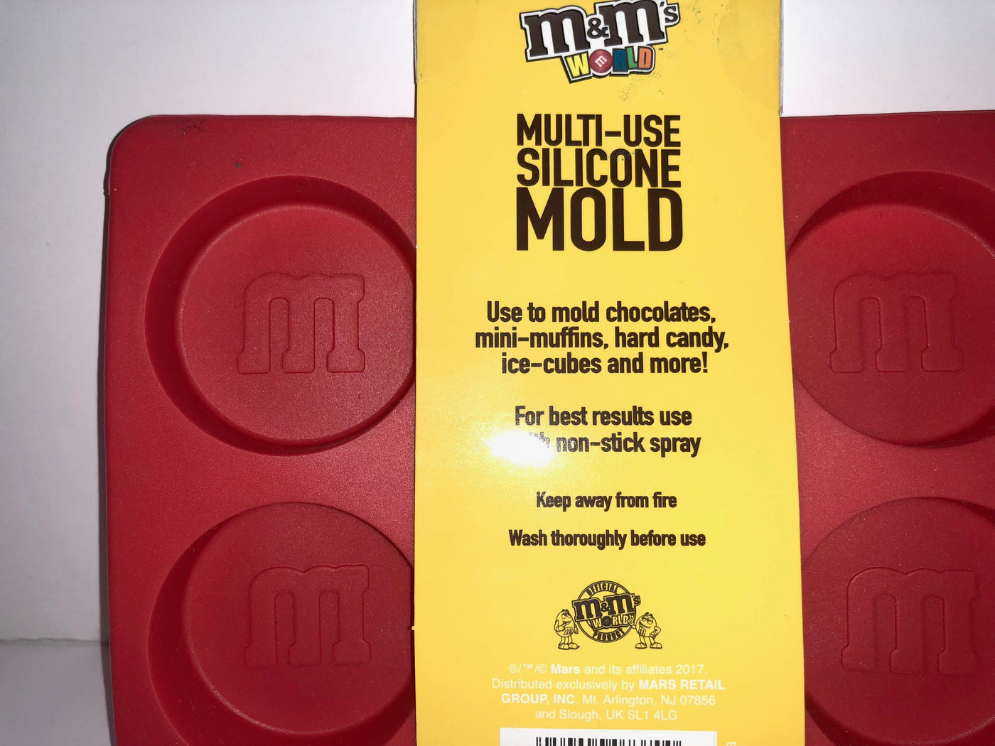 M&M's World Characters Red Multi-Use Silicone Mold New with Tags