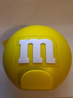 M&M's World Candy Yellow Round Dispenser New with Tags