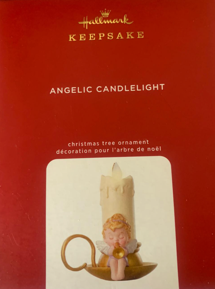 Hallmark 2020 Angelic Candlelight Light Motion Christmas Ornament New with Box