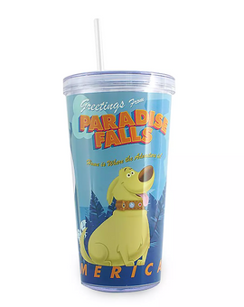 Disney Pixar Up Tumbler with Straw Add Water for a 3D Effect New