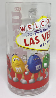 M&M's World Welcome to Fabulous Las Vegas Sign Characters Stein Beer Glass New