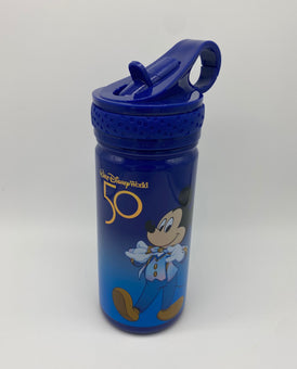 Disney Walt Disney World 50th Anniversary Mickey Travel Thermo Water Bottle New