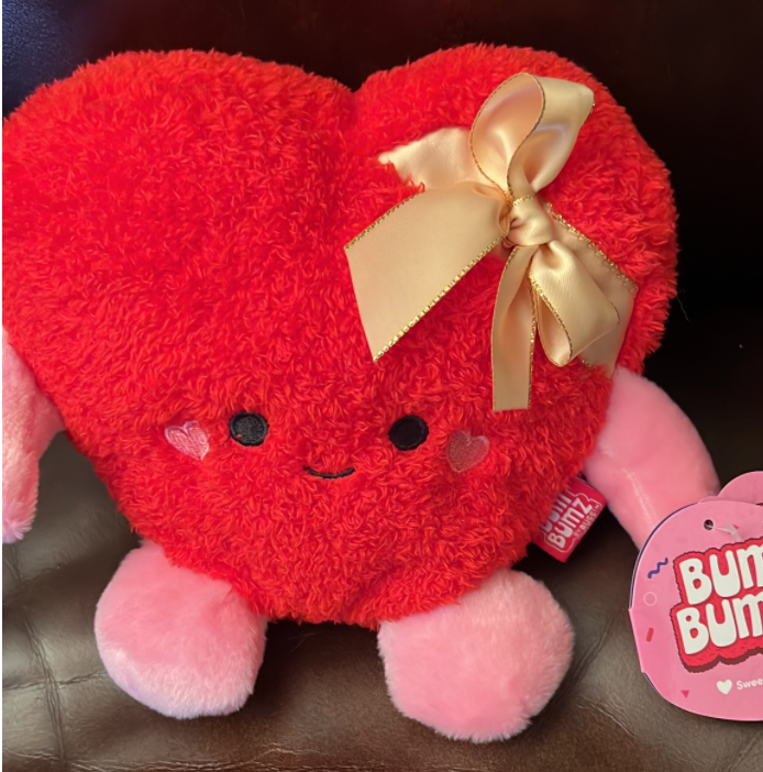 KellyToy Bum Bumz Valentine Braden The Heart Plush New with Tag