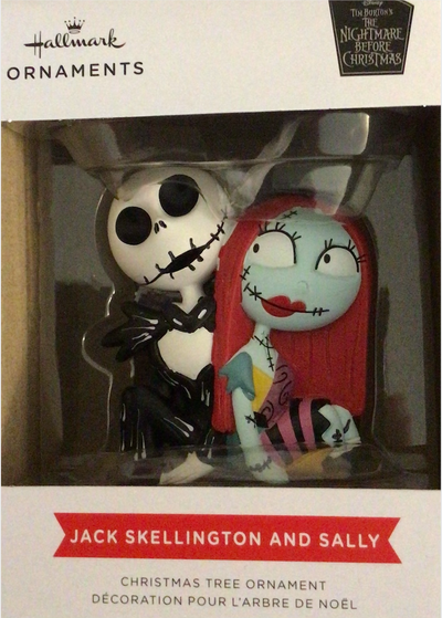 Hallmark 2021 Disney Nightmare Jack And Sally Christmas Ornament New With Box