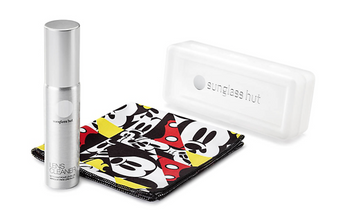 Disney Mickey Pop Art Sunglass Hut Limited Cleaning Cloth Kit New with Case