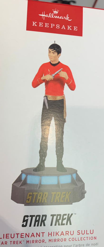Hallmark 2022 Star Trek Lieutenant Hikaru Sulu Christmas Ornament New With Box