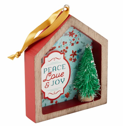 The Pioneer Woman Woman House Shadowbox 3 Piece Ornament Bundle New