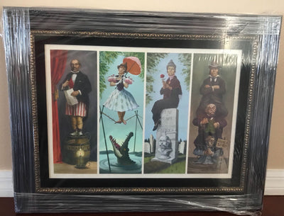 Disney Haunted Mansion Stretching Portraits Giclee on Canvas Framed New with Box