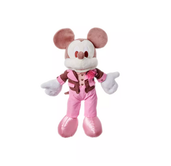 Disney Valentine's Day Mickey Pink Tuxedo Plush New with Tag