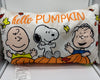 Peanuts Gang Halloween Snoopy Hello Pumpkin Light Up Pillow New with Tag