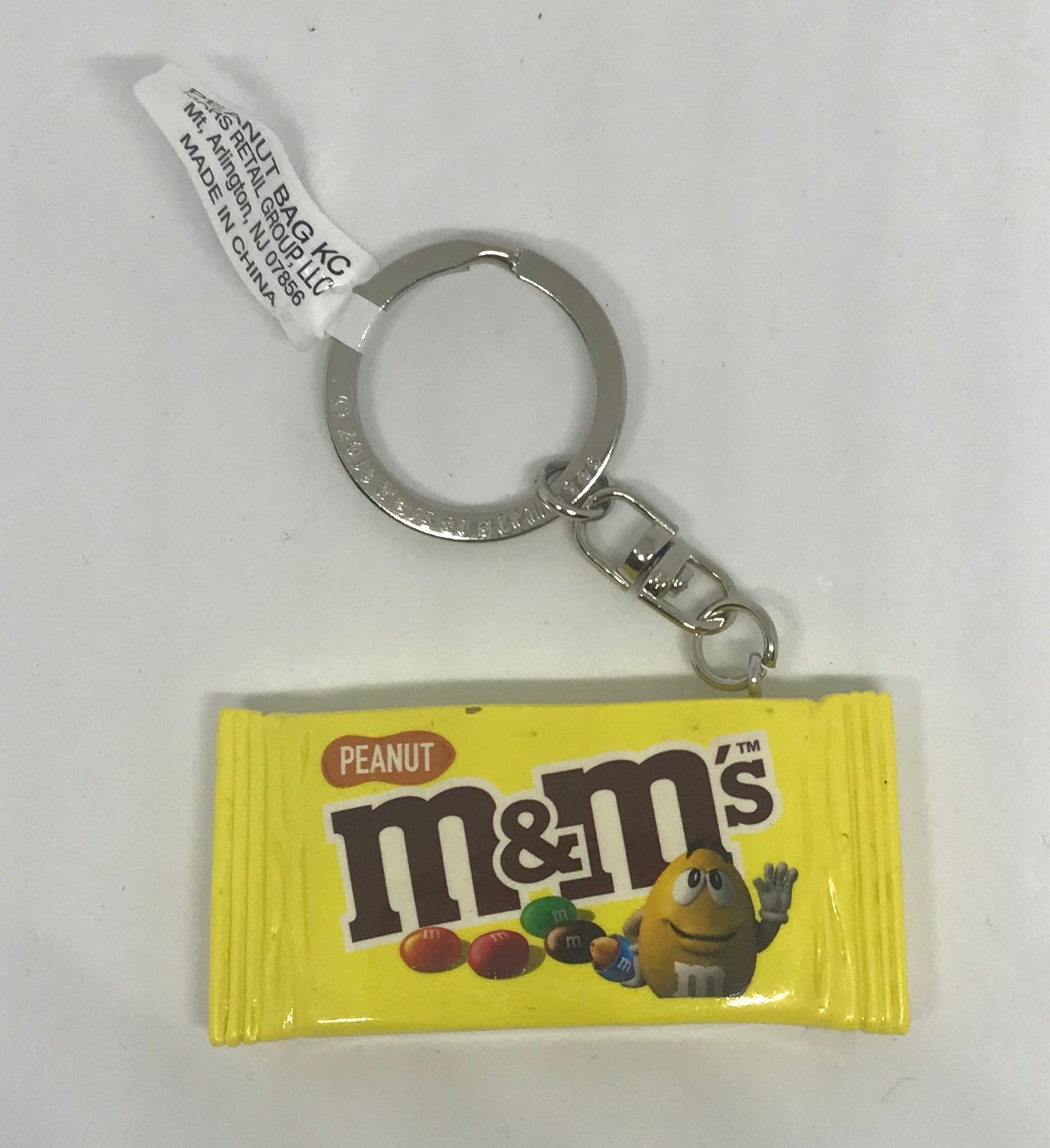 M&M's World Peanut Candy Bag Keychain New with Tag