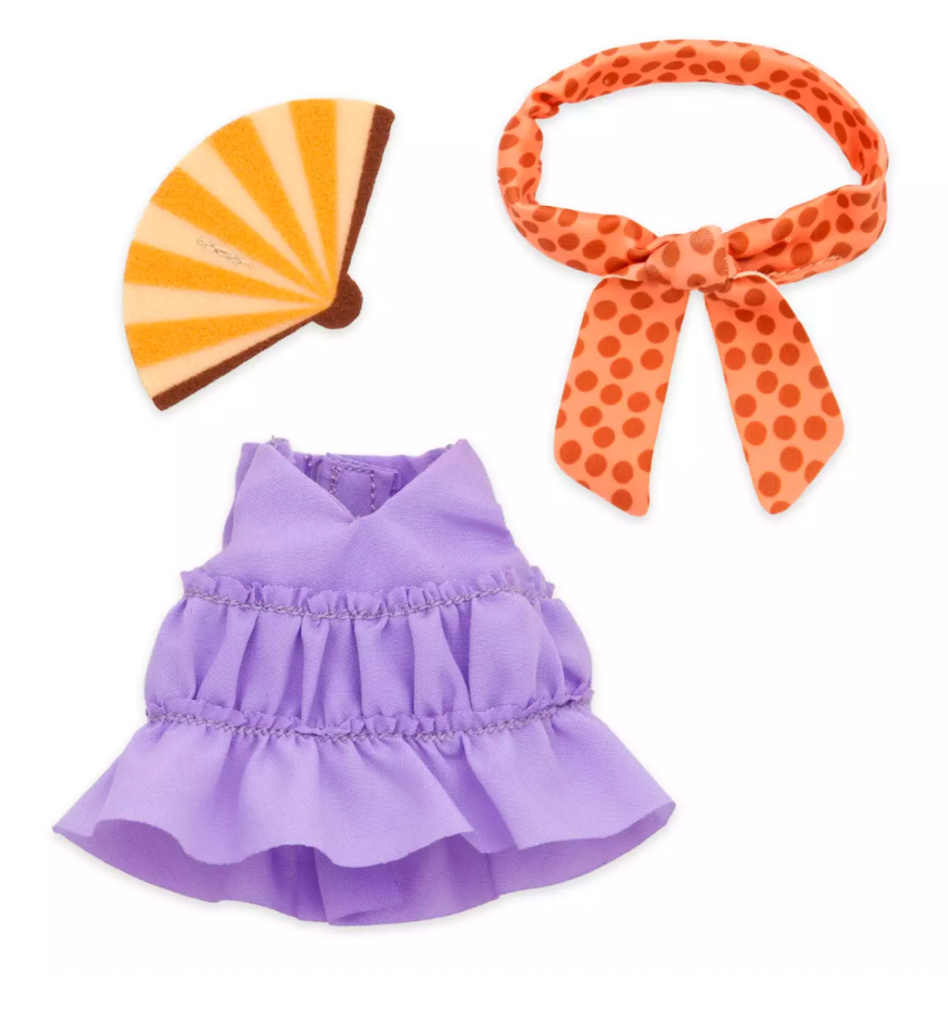 Disney NuiMOs Outfit Purple Dress with Headband and Fan New with Tag