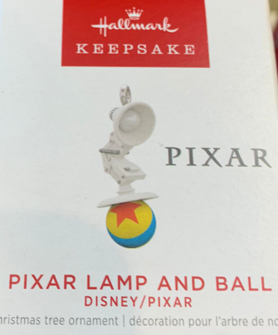 Hallmark 2022 Mini Disney Pixar Lamp and Ball Christmas Ornament New With Box