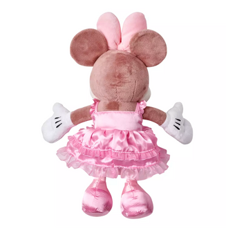 Disney Valentine's Day Minnie Pink Satin Dress Plush New with Tag