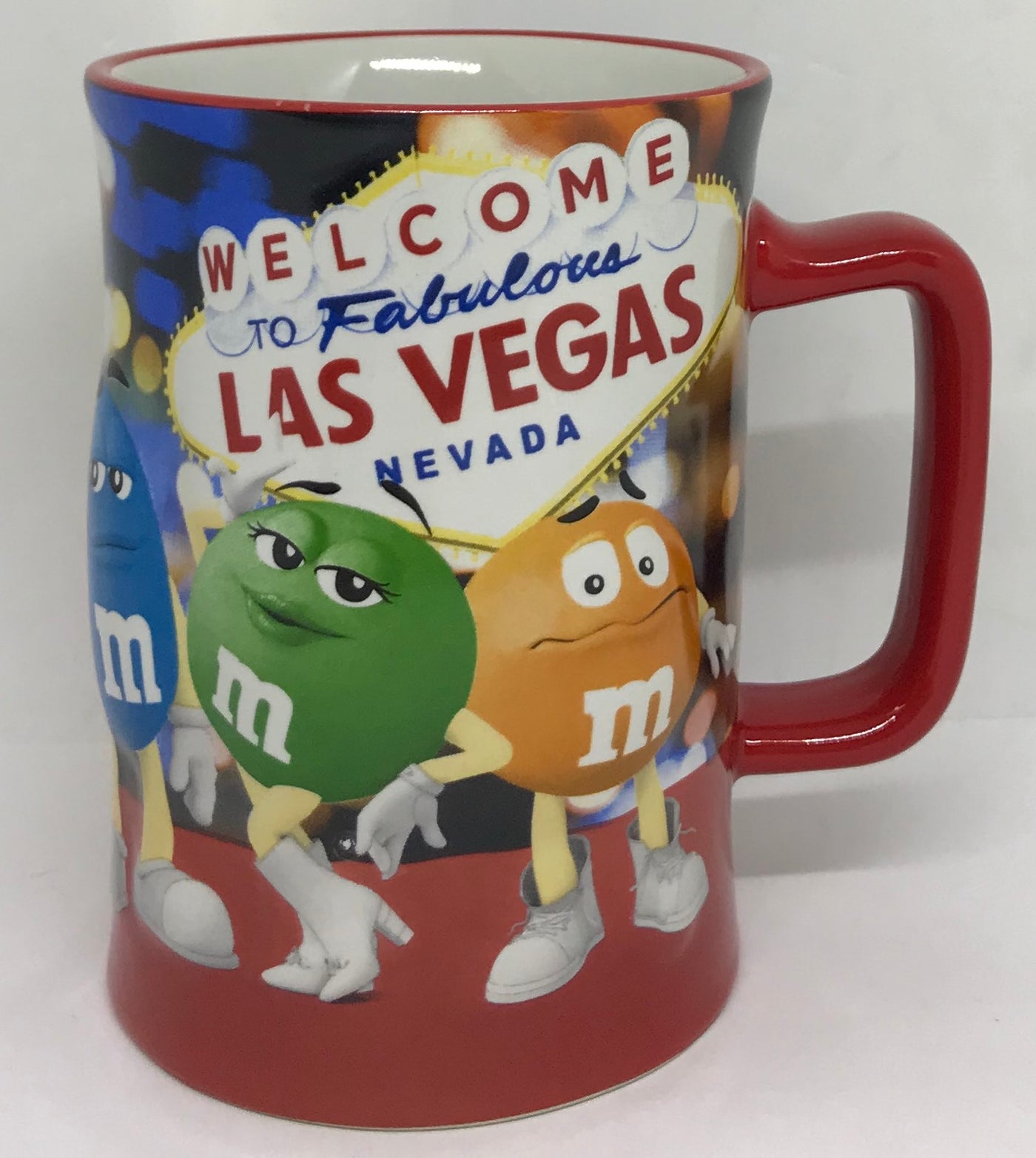 M&M's World Welcome to Fabulous Las Vegas Sign Heritage Coffee Mug New – I Love Characters