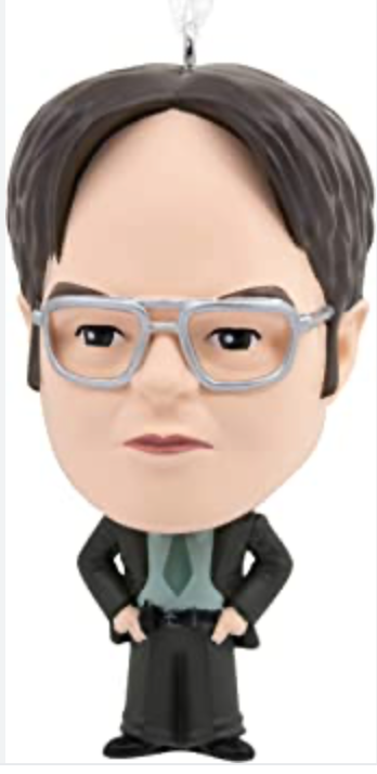 Hallmark The Office Dwight Schrute Bouncing Buddy Christmas Ornament New W Box