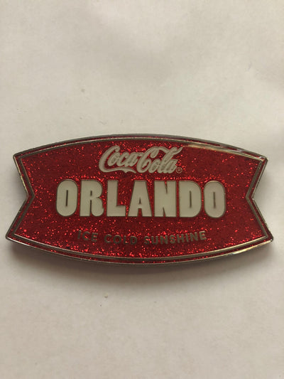 Authentic Coca-Cola Coke Orlando Ice Cold Sunshine Sign Metal Magnet New