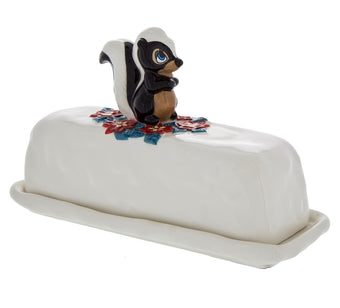 Disney Parks Retro Holiday Storybook Flower Butter Dish Christmas New with Box