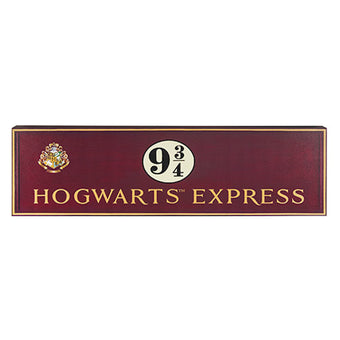 Universal Studios Harry Potter Hogwarts Express Platform 9 3/4 Wood Sign New