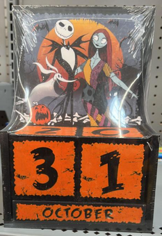 Disney Nightmare Before Christmas Jack Sally Halloween Perpetual Calendar New