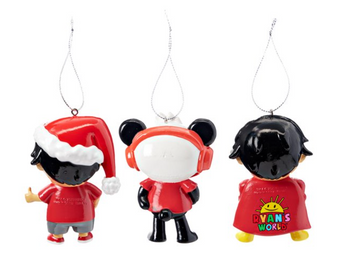 Ryans World 3 Pieces Christmas Ornament Set New Sealed