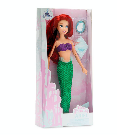 Disney The Little Mermaid Classic Doll with Pendant Ariel New with Box