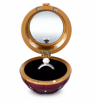 Disney Sketchbook Minnie Engagement Ring Box Christmas Ornament New with Box