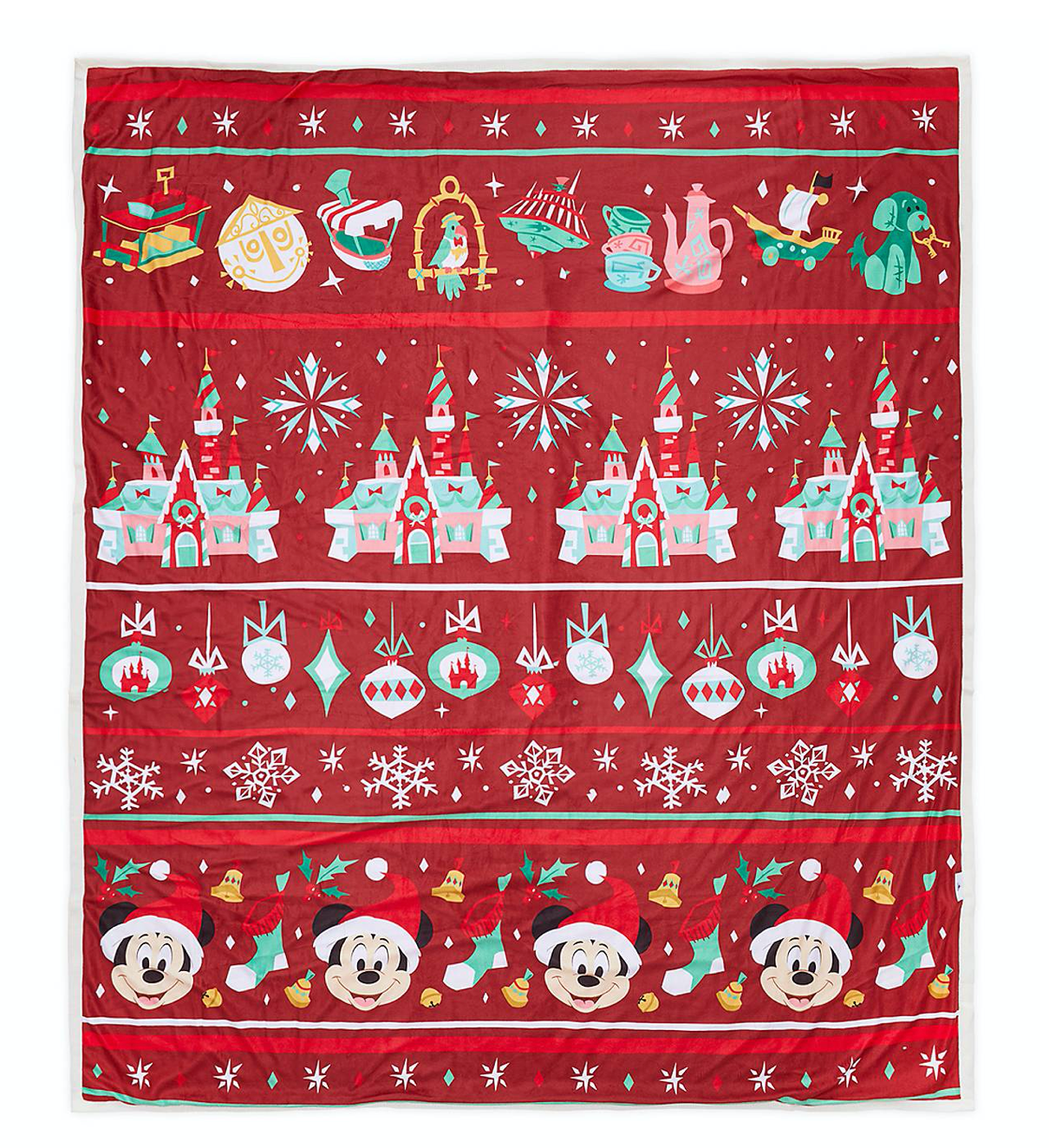 Disney Parks Twas the Night Before Mickey Christmas Holiday Blanket New with Tag
