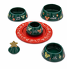Disney Vintage Mickey Christmas Tree Stacking Measuring Cup Set New