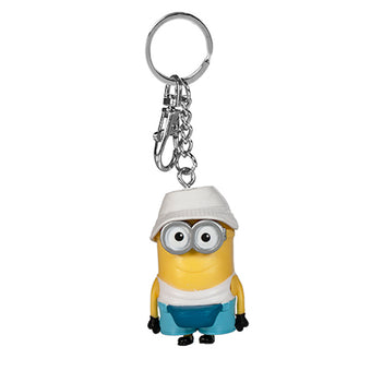 Universal Studios Despicable Me Minion Jerry with Bucket Hat Keychain New w Tag