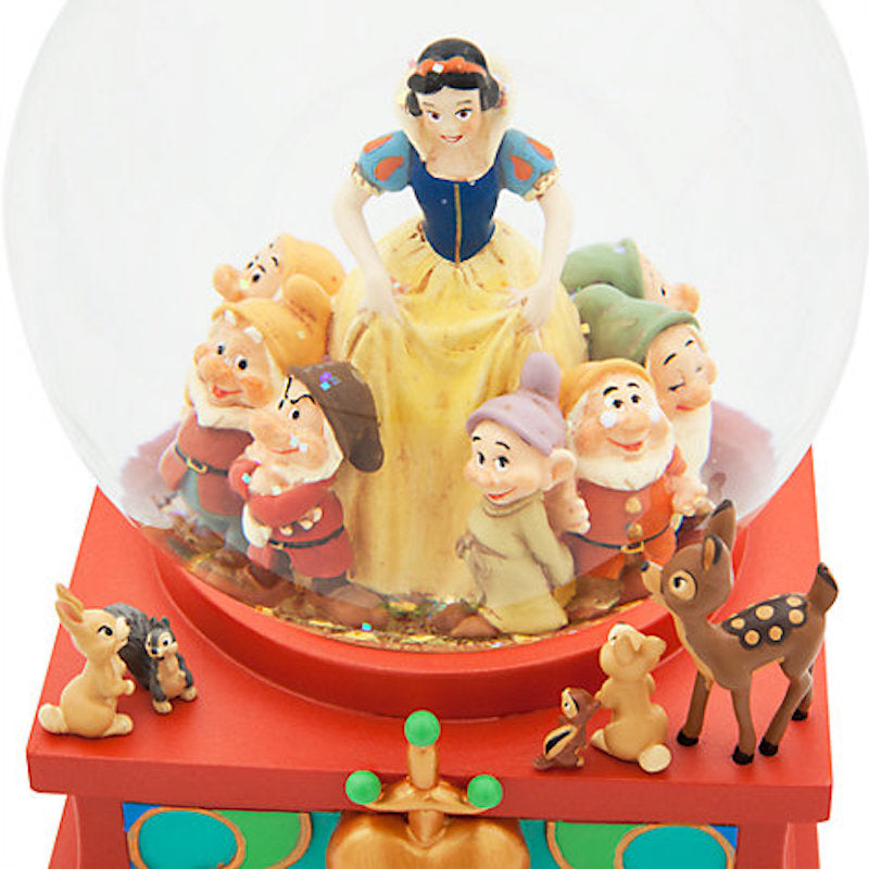 Disney Store Art Of Snow White Snowglobe Dopey Grumpy New with Box