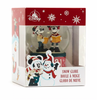 Disney Store 2021 Mickey and Minnie Christmas Holiday Snowglobe New with Box