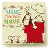 Hallmark Peanuts Snoopy Home Sweet Home Ceramic Tile New